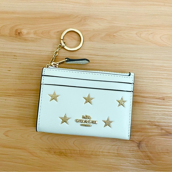 Coach Mini Skinny Id Case With Star Print #CW876 - Picture 1 of 5